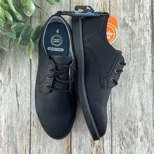 Big Boys Black Lace-up Oxford Dress Shoes Size 4